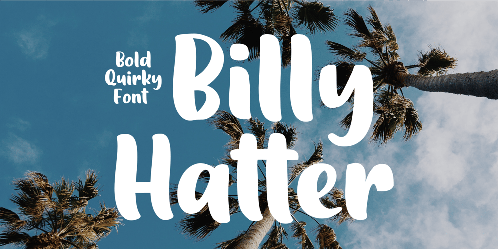 Billy Hatter font