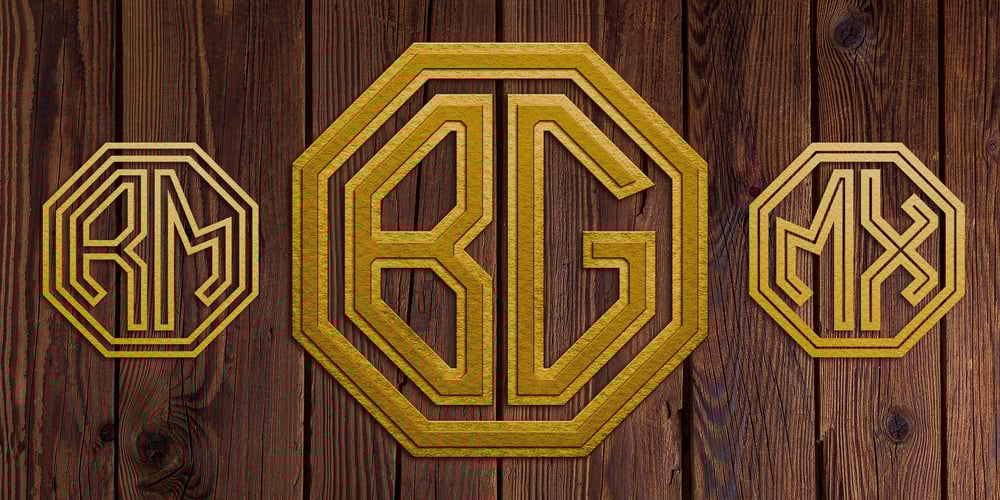 Octagone Monogram font