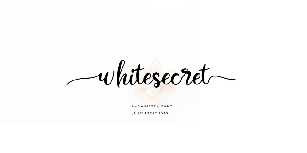 White Secret font