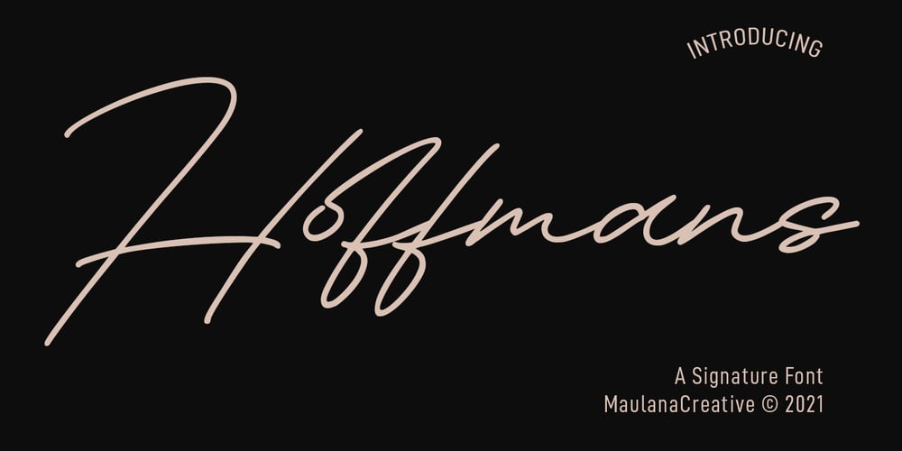Hoffmans font