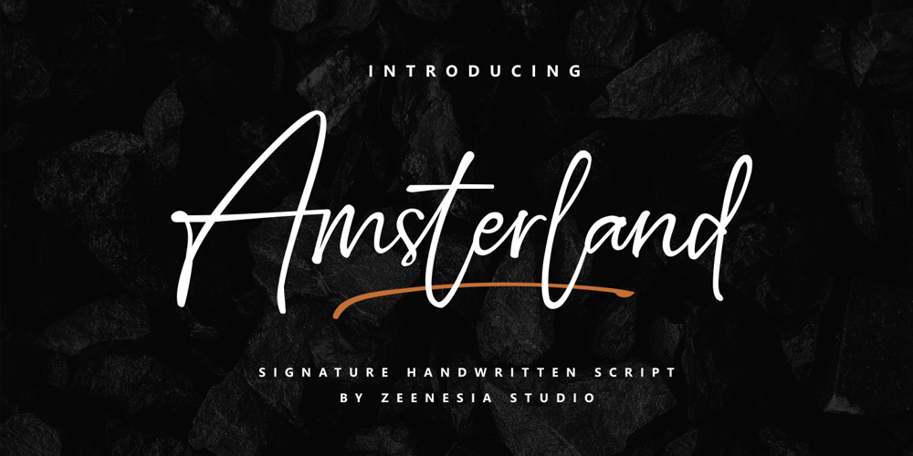 Amsterland font