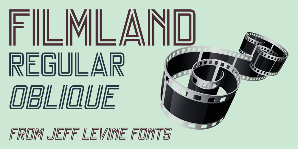 Filmland JNL font