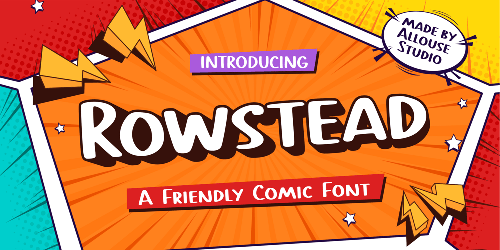Rowstead font