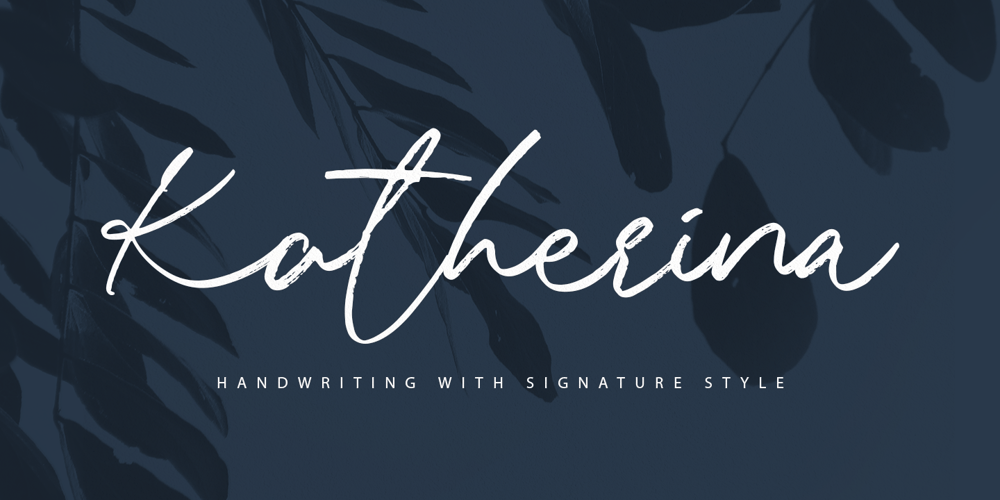 Katherina Signature font