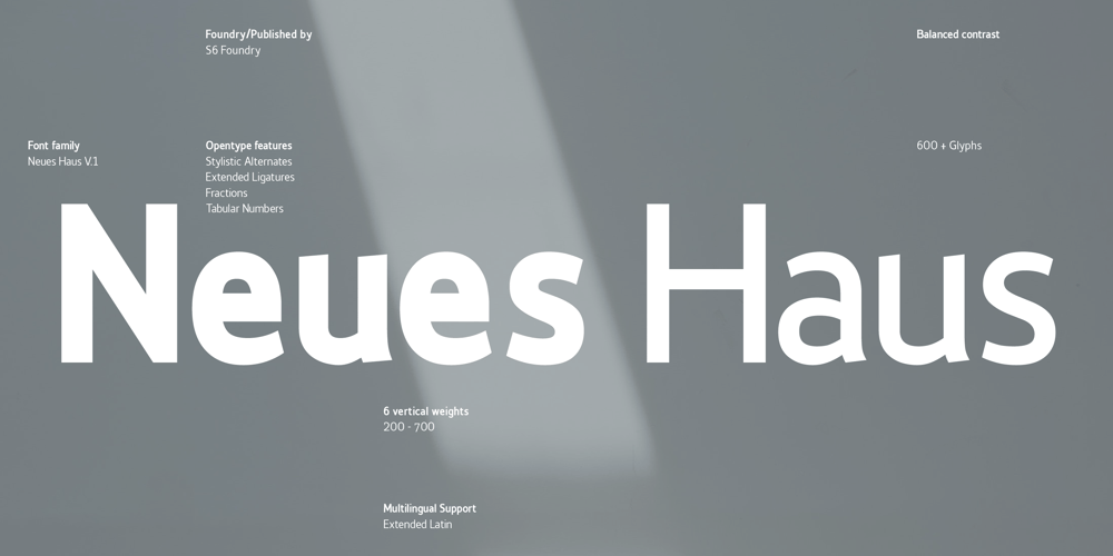 Neues Haus font