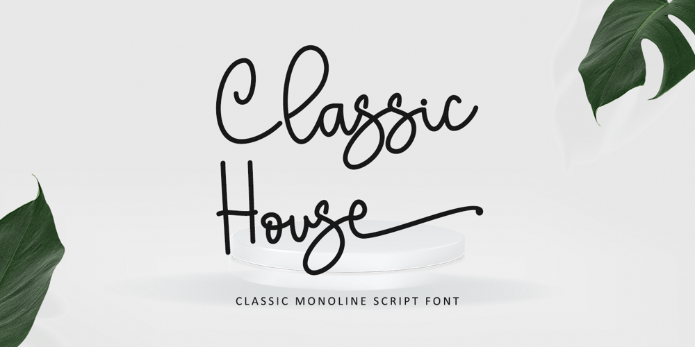 Classic House font