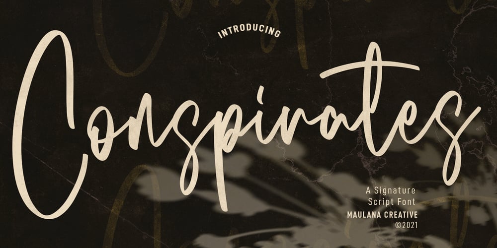 Conspirates font
