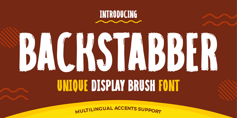 Backstabber font