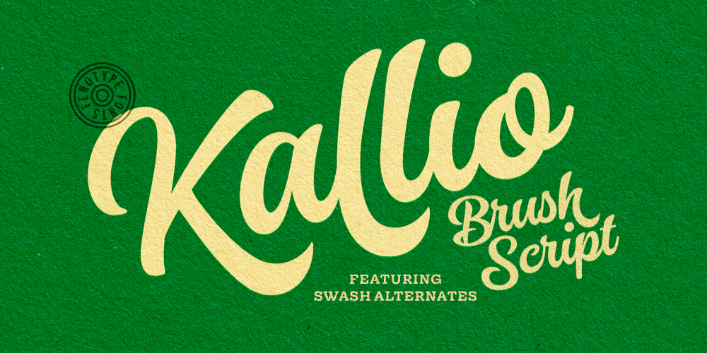 Kallio Brush font