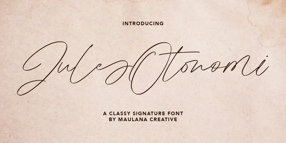 Jules Otonomi font