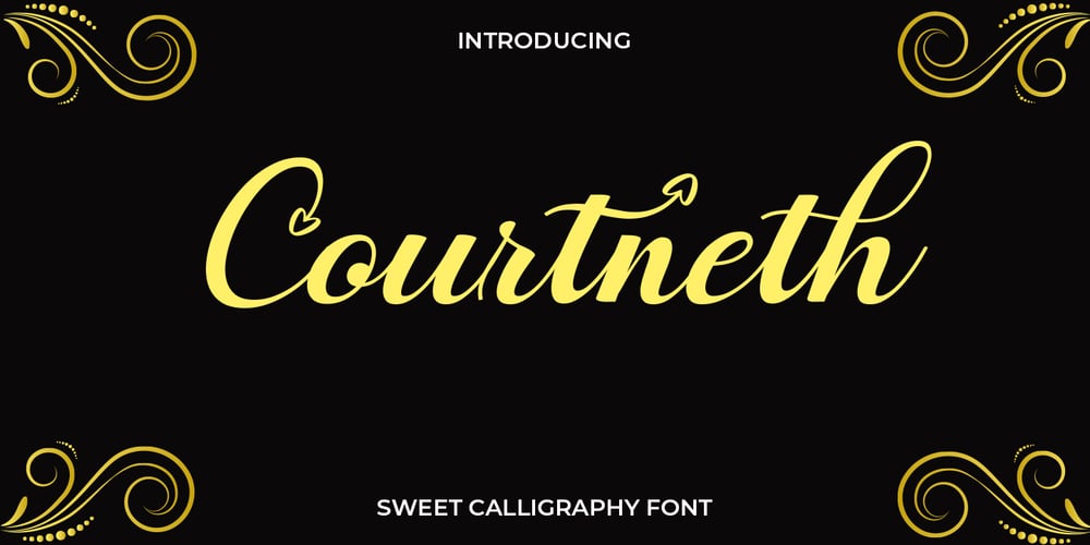 Courtneth font
