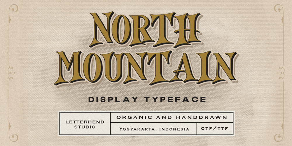 North Mountain font