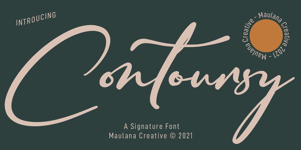 Contoursy font