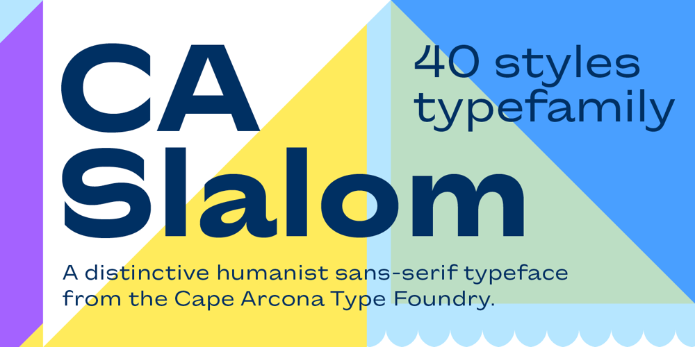 CA Slalom Compressed font