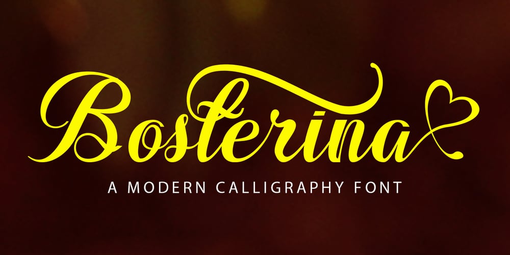 Bosterina font