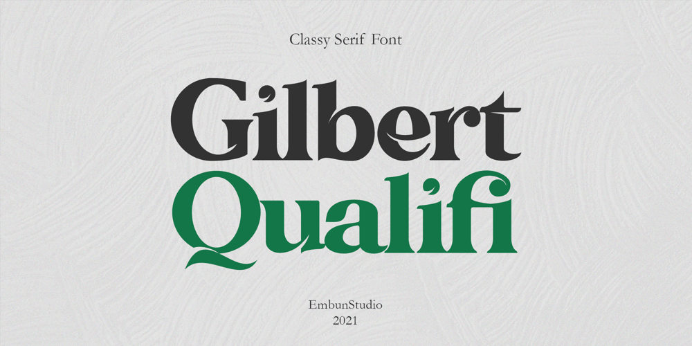 Gilbert Qualifi font