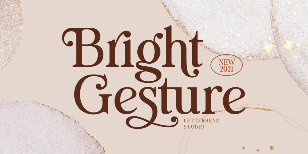 Bright Gesture font