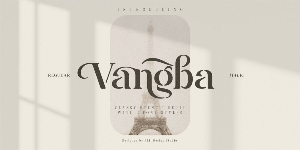 Vangba font