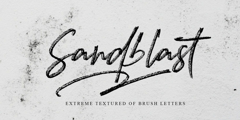 Sandblast font