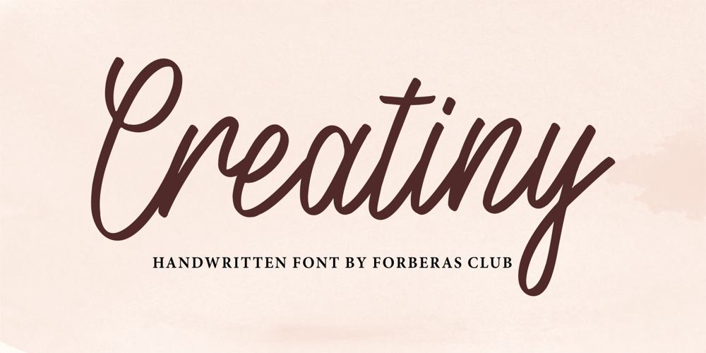 Creatiny font