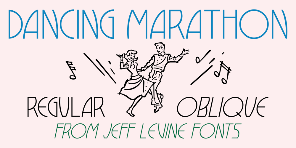 Dancing Marathon JNL font