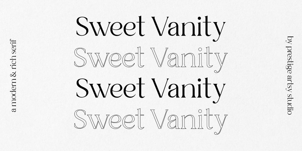 Sweet Vanity font