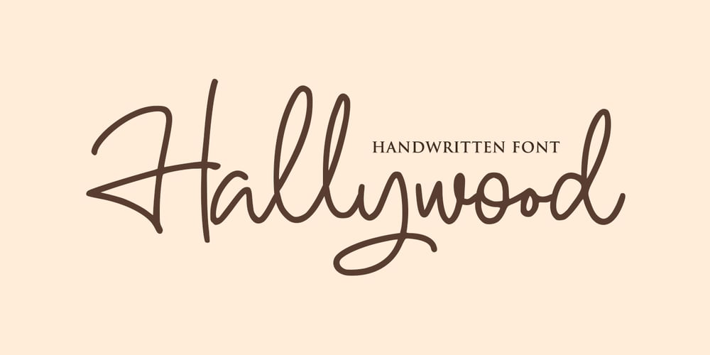 Hallywood font