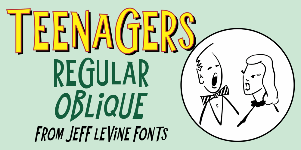 Teenagers JNL font