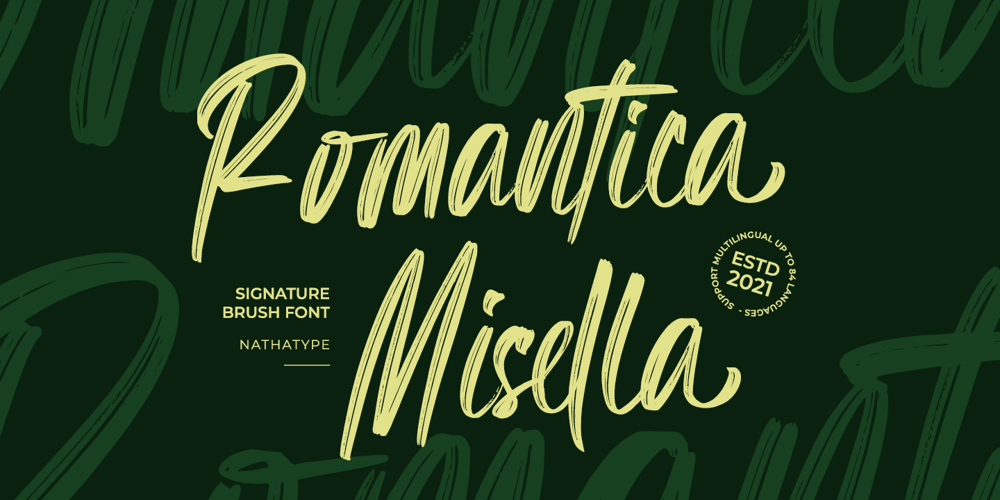 Romantica Misella font