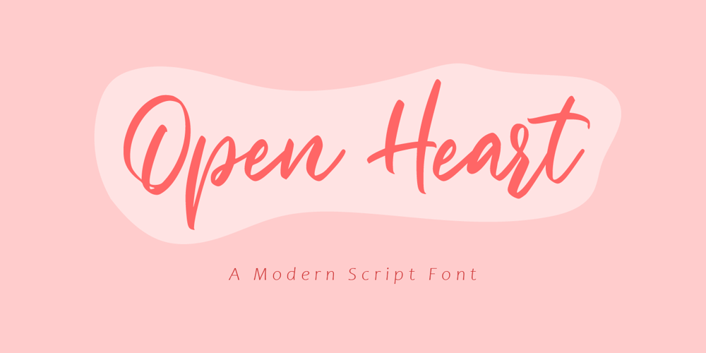Open Heart font