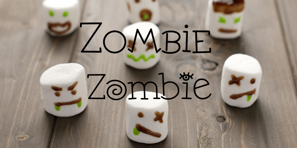 Zombie font