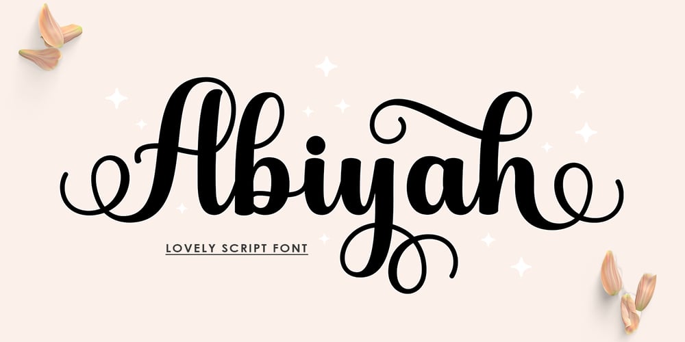 Abiyah Script font