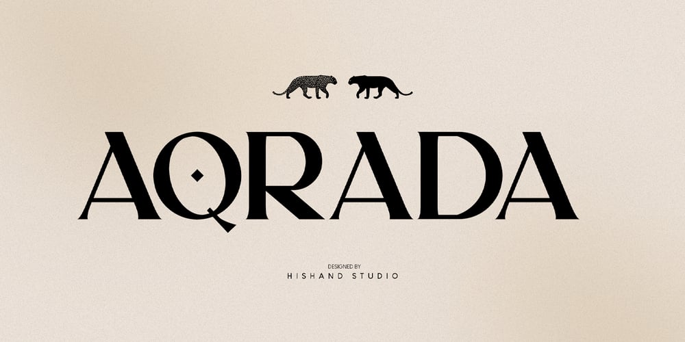 Aqrada Display font