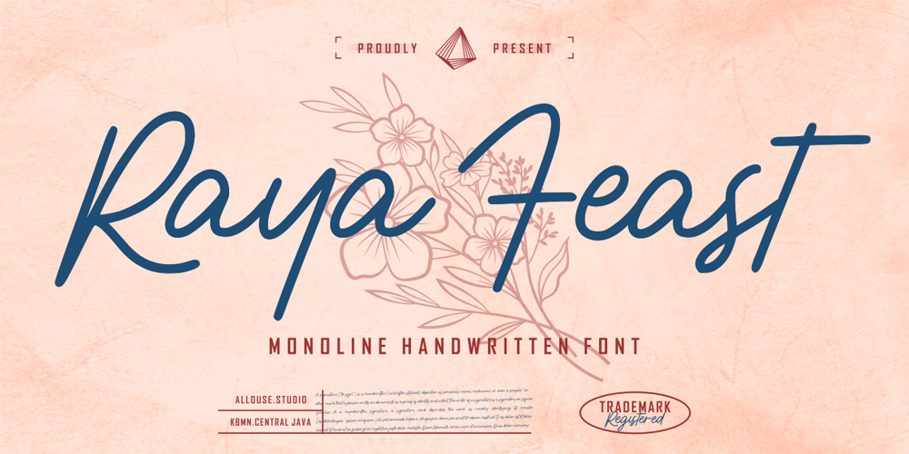Raya Feast font