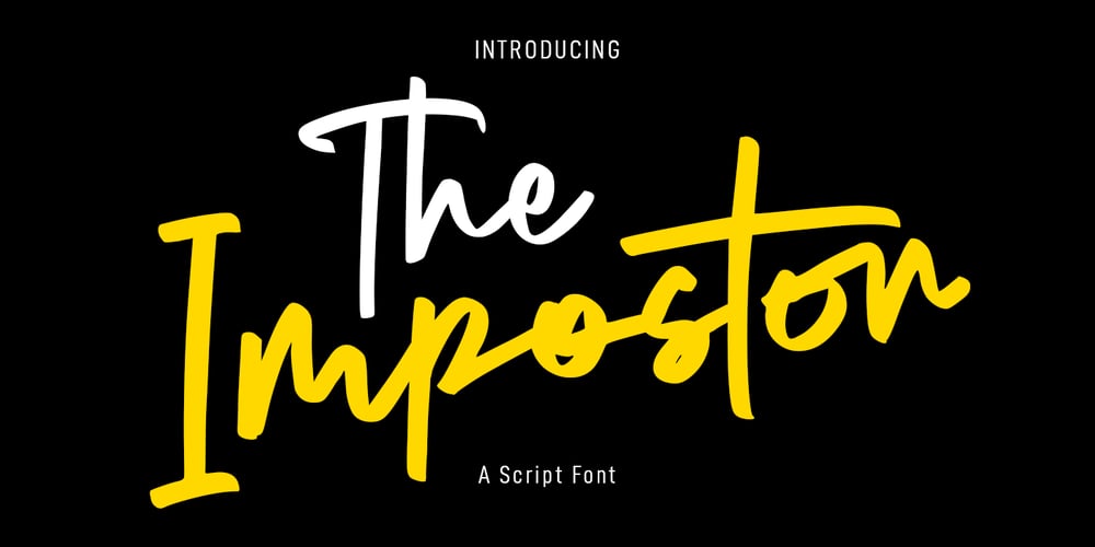 The Impostor font