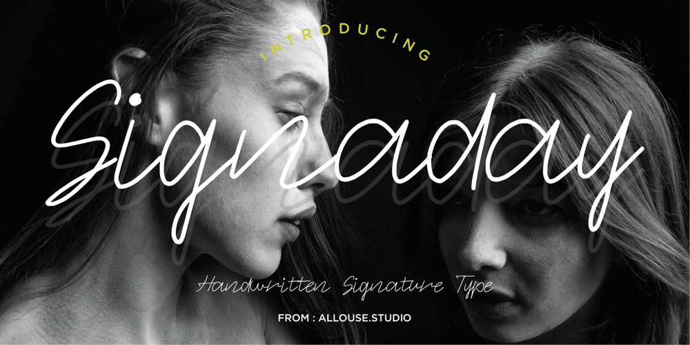 Signaday font