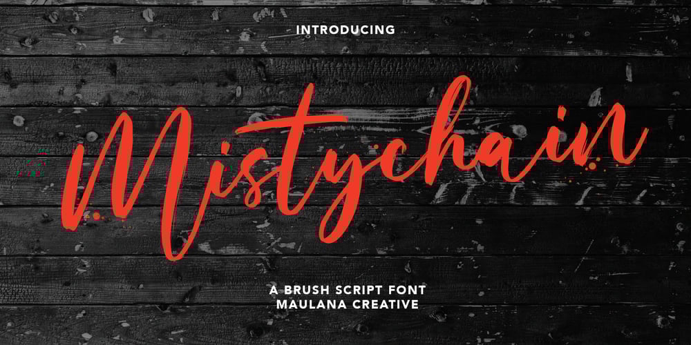 Mistychain font