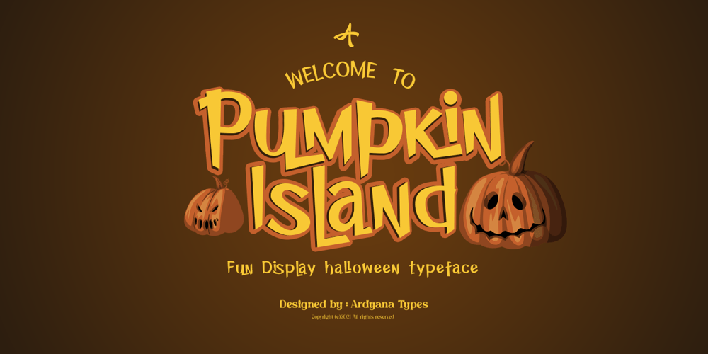 Pumpkin Island font