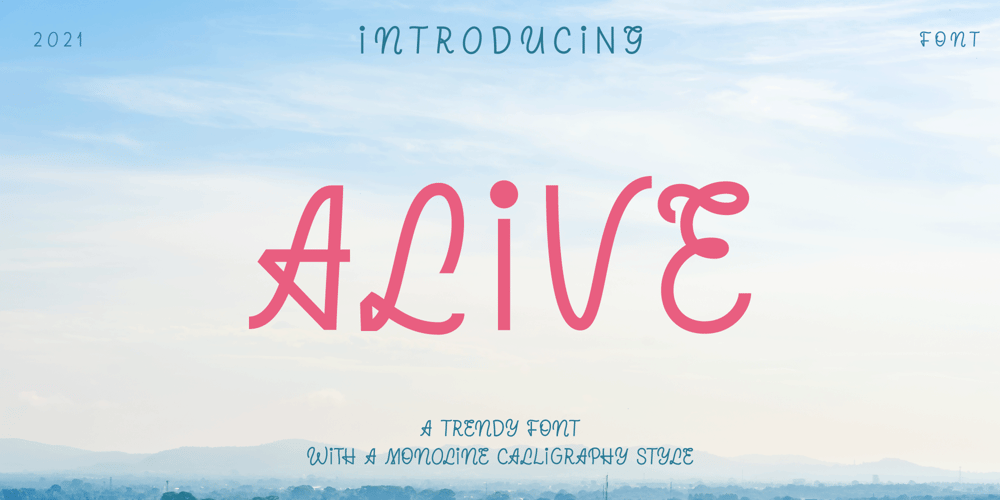 Alive font
