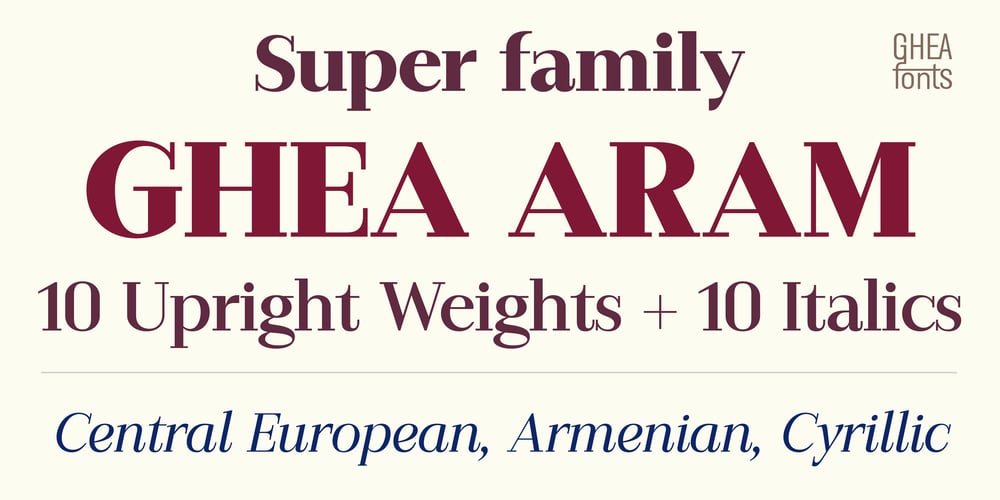 GHEA Aram font