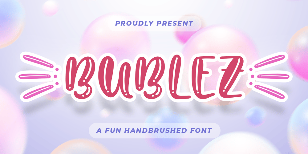 Bubblez font
