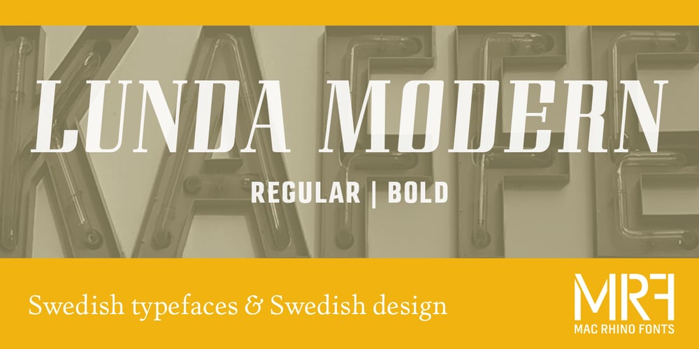 Lunda Modern font