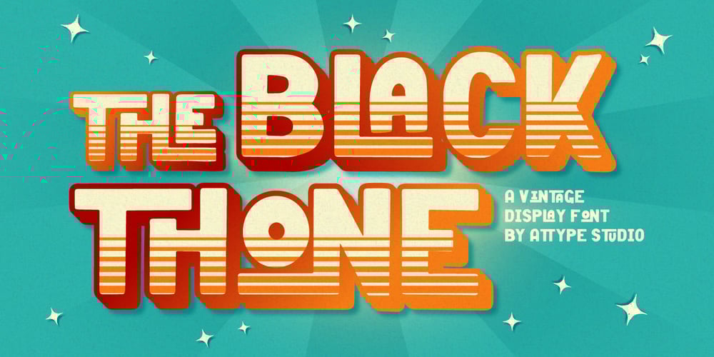 Black Thone font