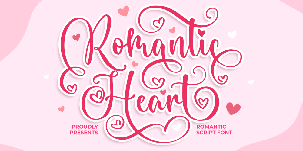 Romantic Heart font