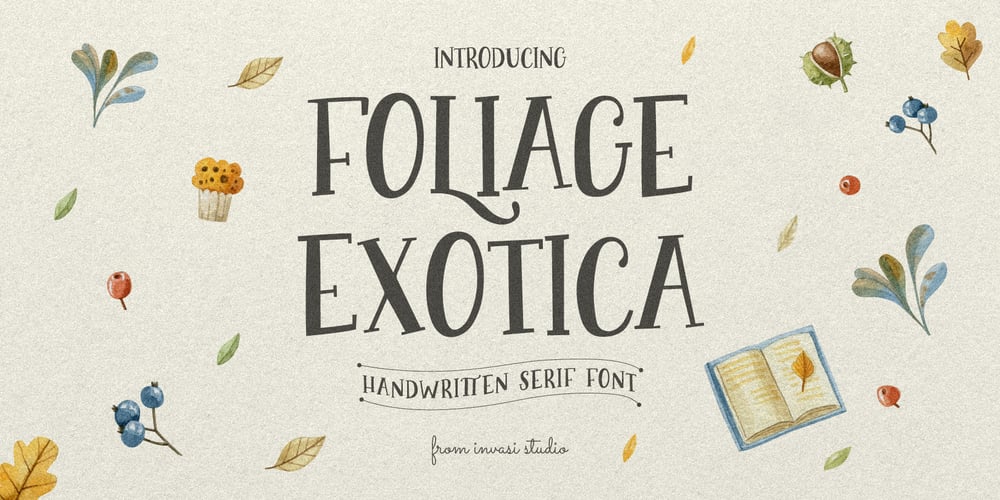 Foliage Exotica font