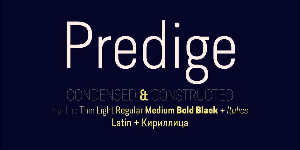 Predige font