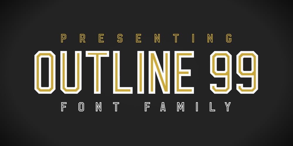 Outline 99 font