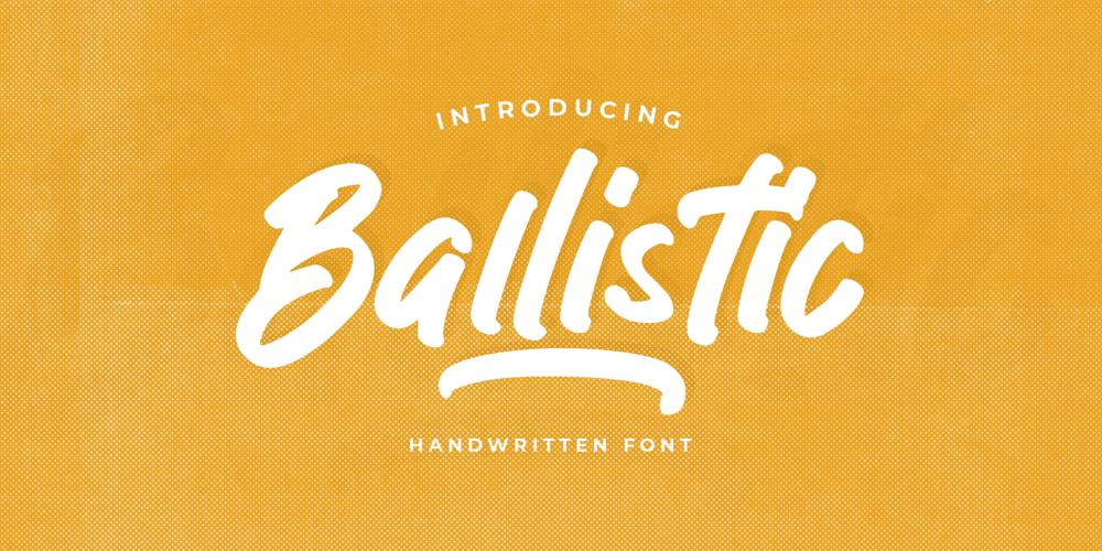 Ballistic font