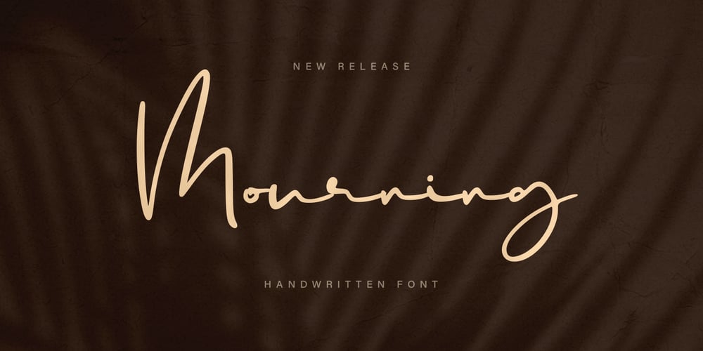 Mourning font