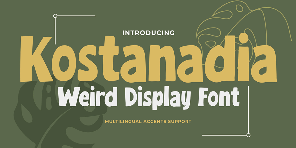 Kostanadia font